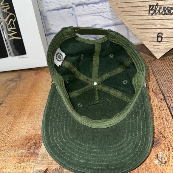 Smokey The Bear Hat Adult Snapback Green Baseball Cap Rope Patch 5 Panel - Picture 7 of 9